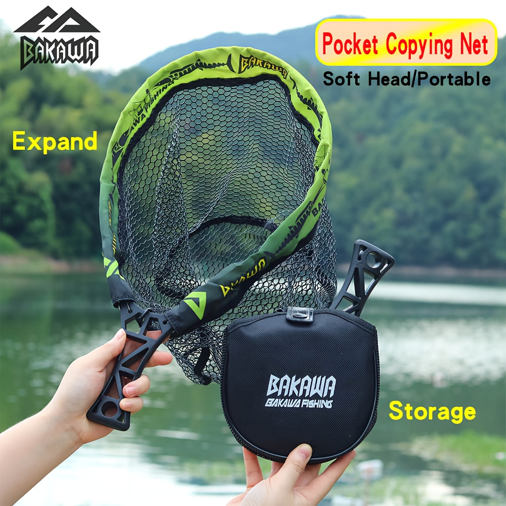 Fish Net Handle - BAKAWA 접이식 낚시 그물 짧은 손잡이