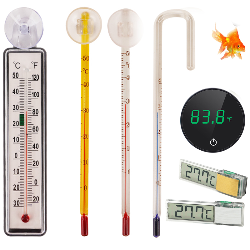 Aquarium Thermometer - 흡착컵이 있는 수족관 디지털 온도계, 어항용