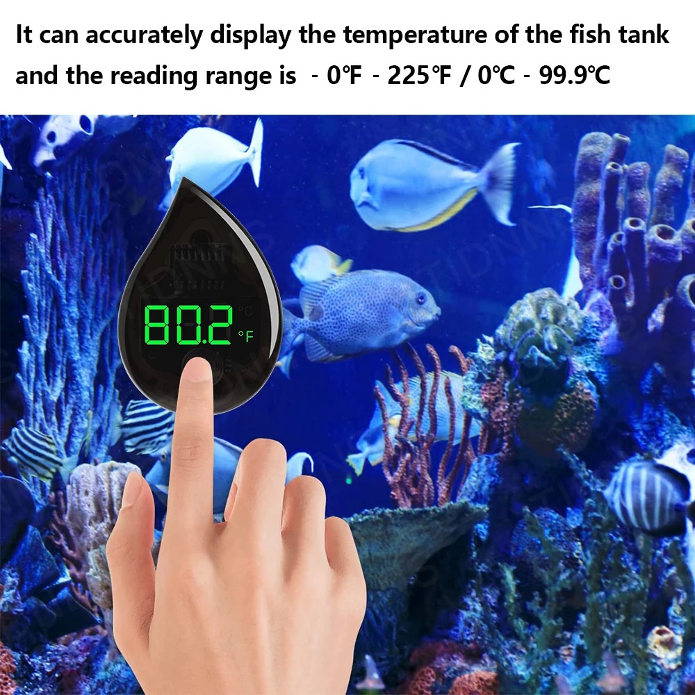 수족관 자체 접착식 온도계 LCD 디지털 어항 미니 온 - Aquarium Thermometer 리뷰 및 가격