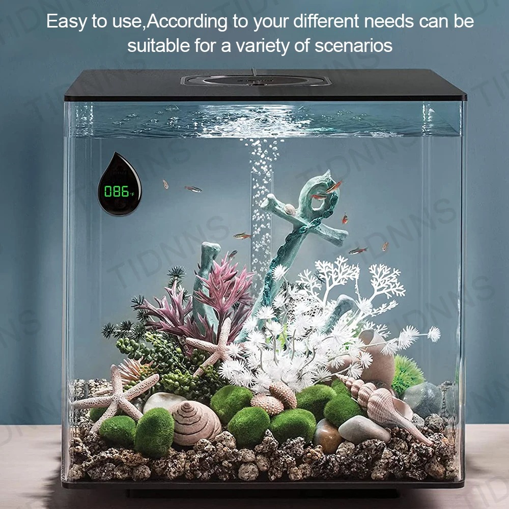 수족관 자체 접착식 온도계 LCD 디지털 어항 미니 온 - Aquarium Thermometer 리뷰 및 가격