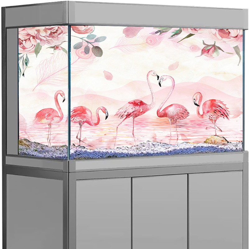 3D 수족관 배경 스티커, HD 핑크 플라밍고 그림 벽 - Aquarium Fish Wallpaper Hd 리뷰 및 가격