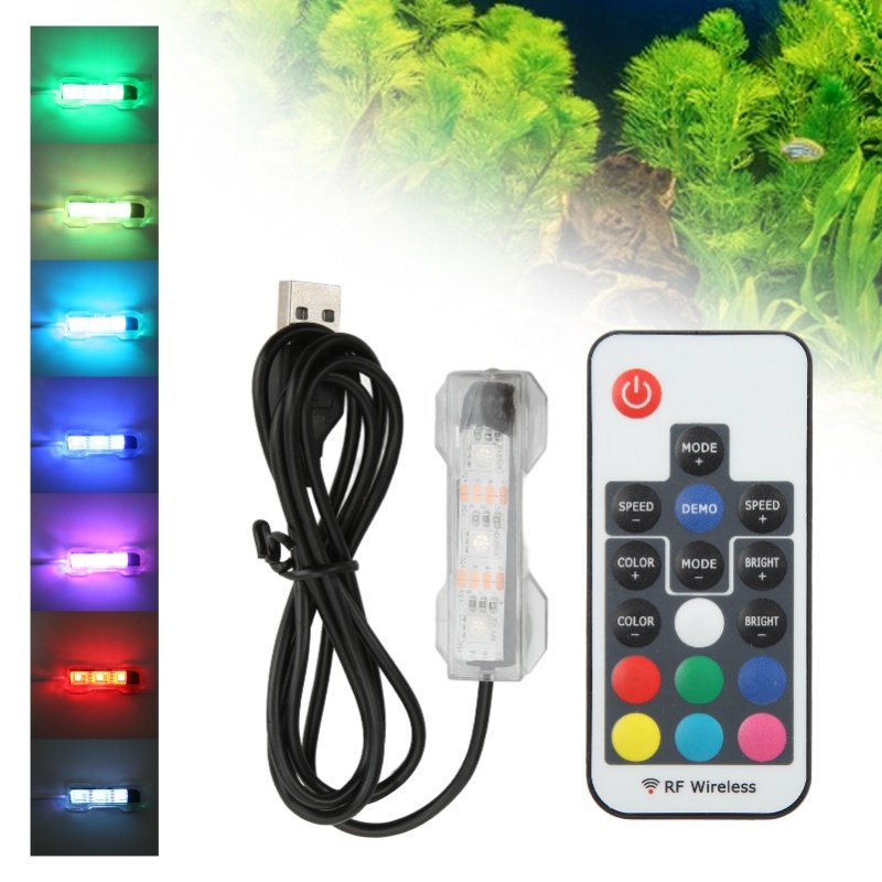 LED 수족관 조명 마이크로 풍경 어항 원격 제어 조명 - Aquarium Fish Online 리뷰 및 가격