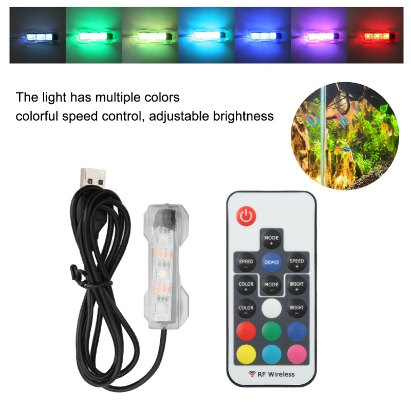LED 수족관 조명 마이크로 풍경 어항 원격 제어 조명 - Aquarium Fish Online 리뷰 및 가격