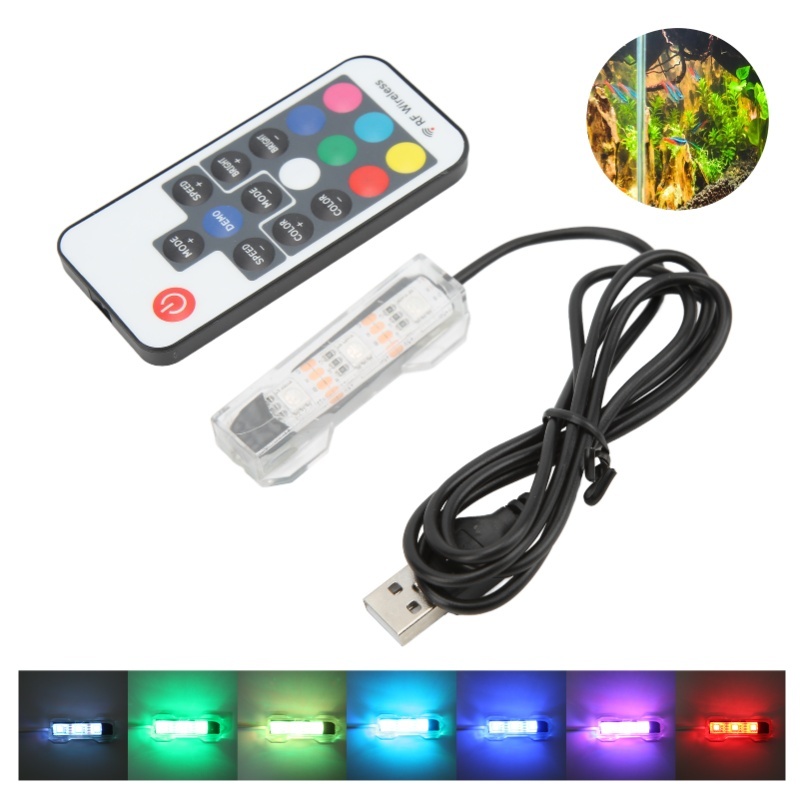 LED 수족관 조명 마이크로 풍경 어항 원격 제어 조명 - Aquarium Fish Online 리뷰 및 가격