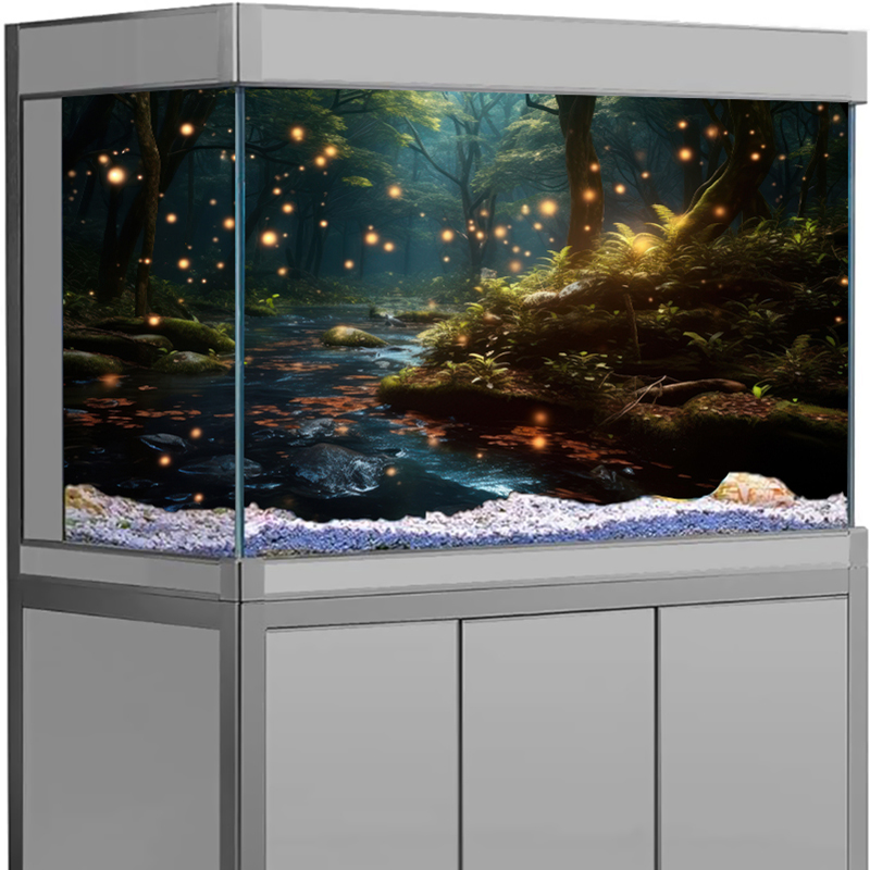 마법의 숲 수족관 배경 스티커 HD 방수 PVC 어항  - Aquarium Fish Wallpaper Hd 리뷰 및 가격
