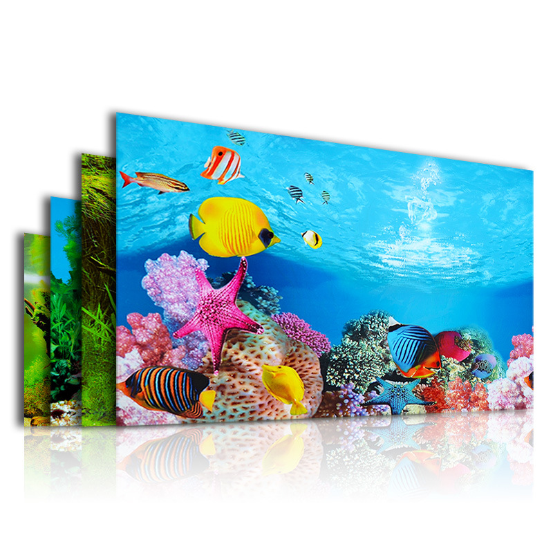 수족관을위한 3D 배경 양면 HD 물고기 탱크 풍경 스 - Aquarium Fish Wallpaper Hd 리뷰 및 가격