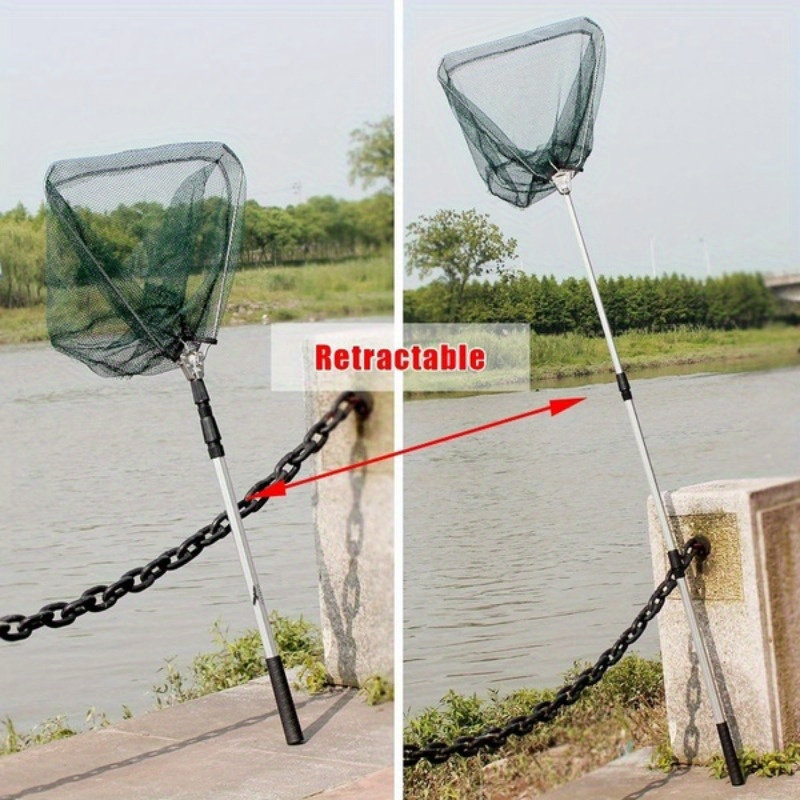 접이식 삼각형 낚시 뜰채망, 텔레스코픽 알루미늄 합금  - Fish Net Handle 리뷰 및 가격