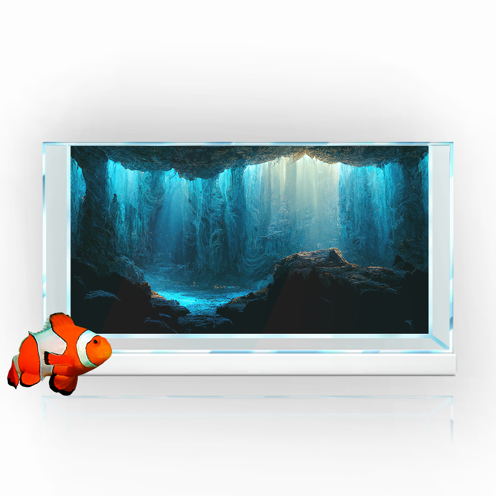 수족관 배경 스티커, 수중 동굴 돌 HD 인쇄 벽지,  - Aquarium Fish Wallpaper Hd 리뷰 및 가격