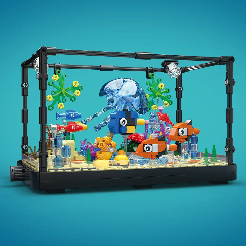 조명이 포함된 어항 빌딩 블록 세트, 수족관, 해양 거 - Aquarium Fish For Beginners 리뷰 및 가격