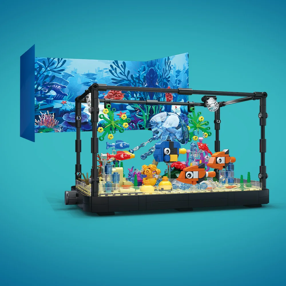 조명이 포함된 어항 빌딩 블록 세트, 수족관, 해양 거 - Aquarium Fish For Beginners 리뷰 및 가격