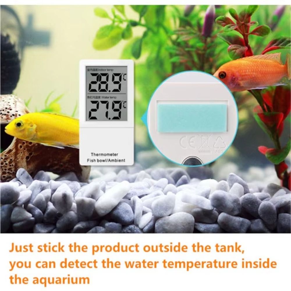 LCD 디지털 디스플레이 미니 수족관 온도계 방수 수직 - Aquarium Thermometer 리뷰 및 가격
