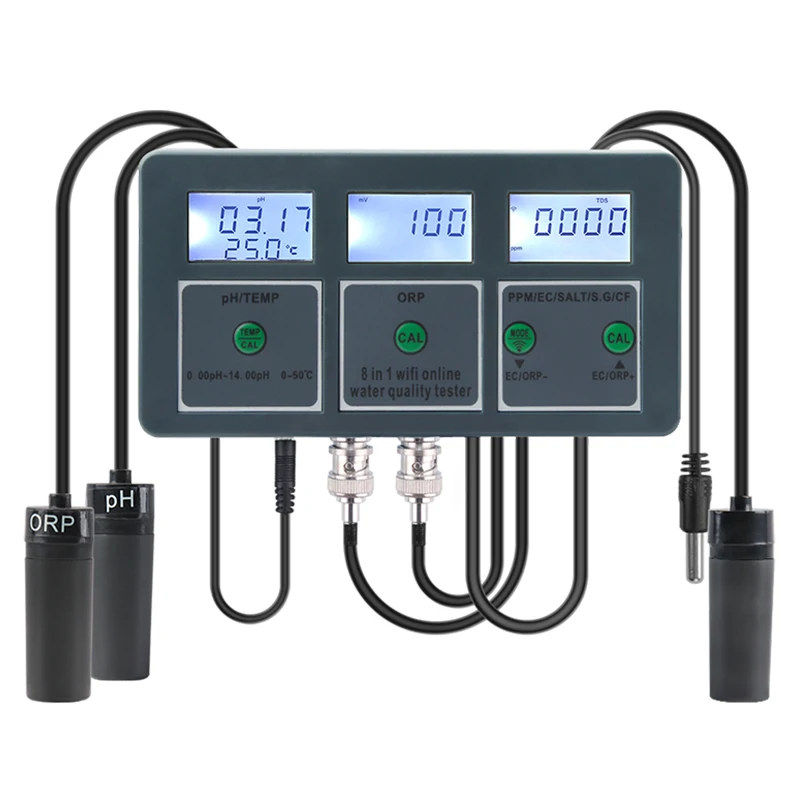 WiFi 디지털 PH ORP TDS EC 염도 비중 온 - Aquarium Fish Online 리뷰 및 가격