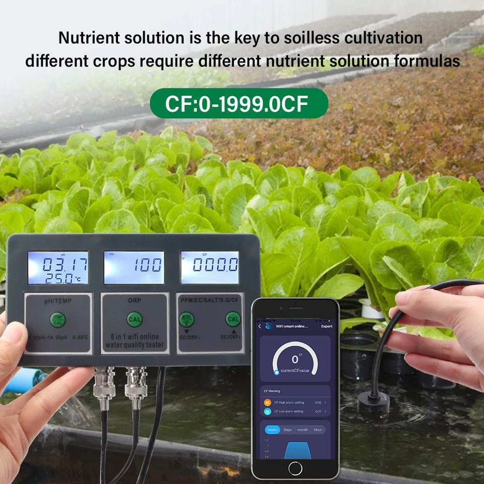 WiFi 디지털 PH ORP TDS EC 염도 비중 온 - Aquarium Fish Online 리뷰 및 가격