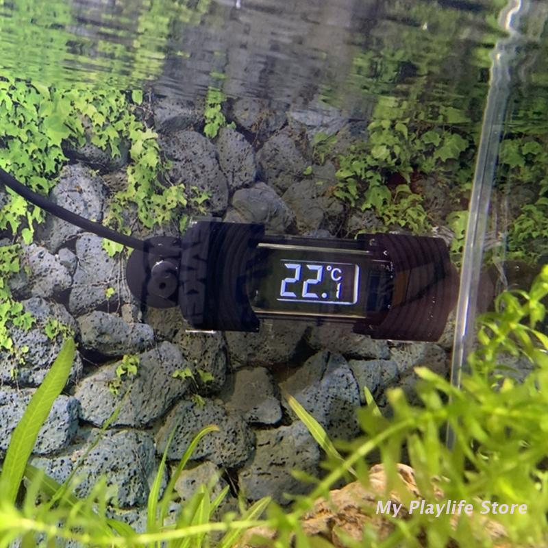 수족관 온도계 디지털 잠수정 물고기 탱크 온도계 흡입  - Aquarium Thermometer 리뷰 및 가격