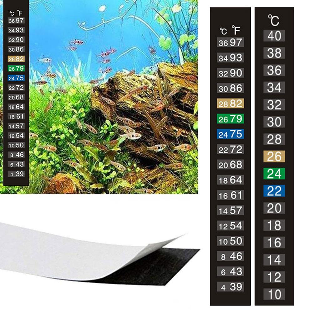변색 온도계 스틱온 수족관 온도 측정 온도 측정 도구  - Aquarium Thermometer 리뷰 및 가격