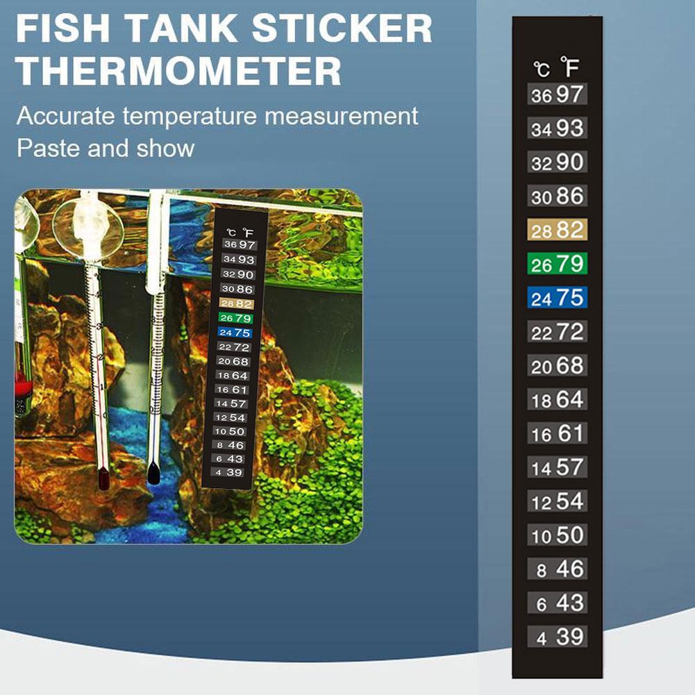 변색 온도계 스틱온 수족관 온도 측정 온도 측정 도구  - Aquarium Thermometer 리뷰 및 가격