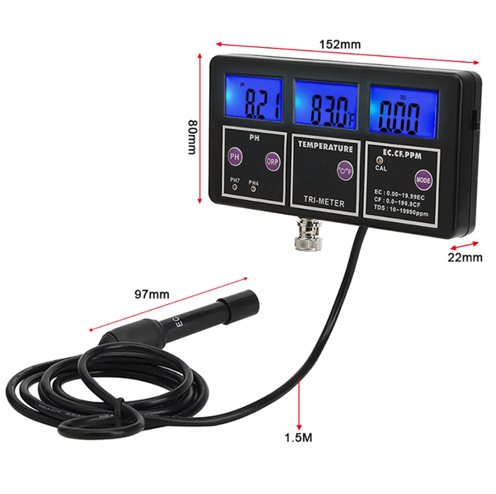 새로운 5 in 1 PH/ORP/TDS/EC/TEMP  - Aquarium Fish Online 리뷰 및 가격