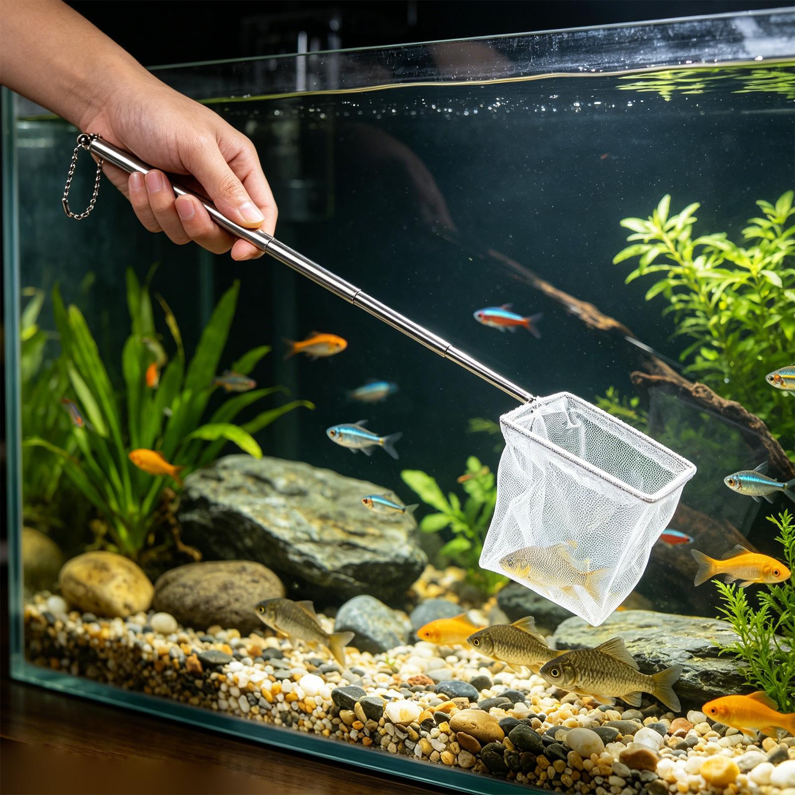 2pcs 작은 물고기 그물망 텔레스코픽 핸들 스테인레스 - Fish Net Handle 리뷰 및 가격
