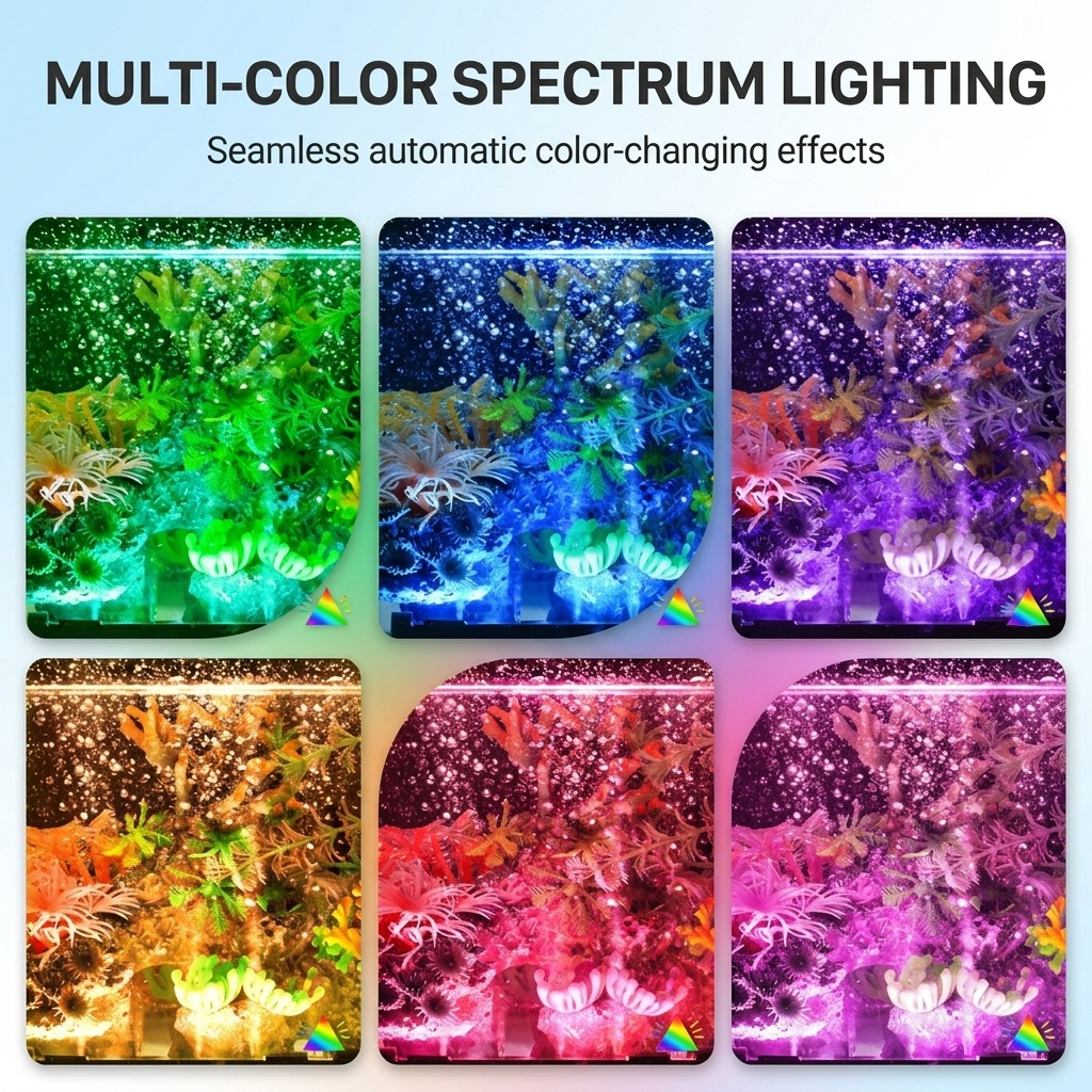 USB LED 수족관 에어 버블 라이트 자동 RGB 색 - Aquarium Fish Colorful 리뷰 및 가격